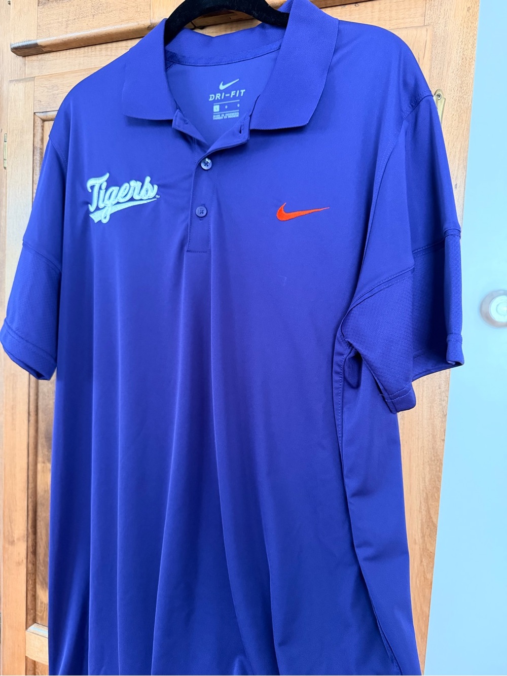Nike Dri-Fit Men’s Clemson Tigers Purple Polo